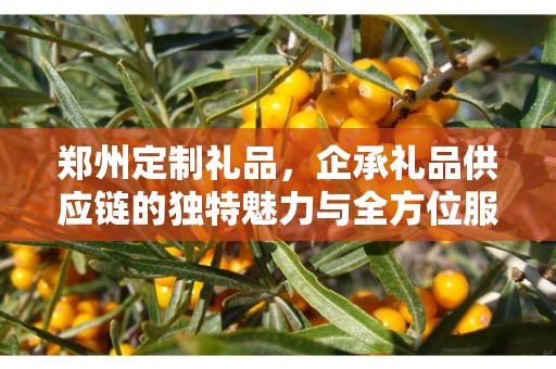郑州定制礼品，企承礼品供应链的独特魅力与全方位服务